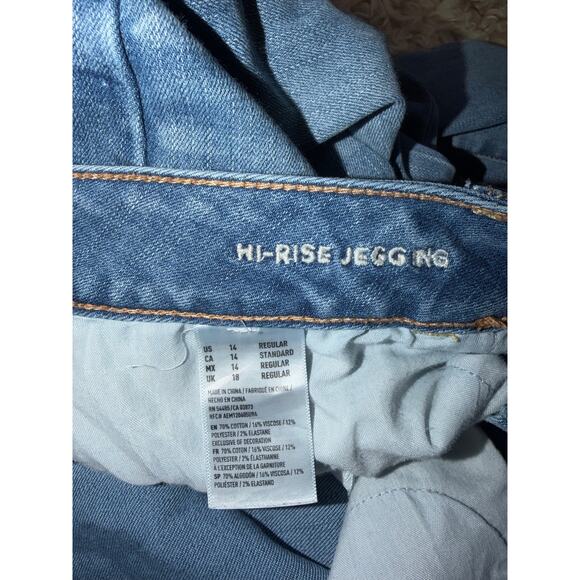 American Eagle women’s super stretch hi rise jegging blue jeans - Picture 10 of 13